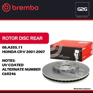 Rotor Disc Rear Brembo 08.A355.11 Honda CR-V 2001-2007