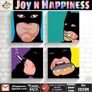 Batman Pop Art Wooden Frame Poster Wall Decoration