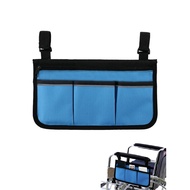 Universal Organizer Large Capacity Hanging For Elderly With Zipper Multi Pockets Wheelchair Side Bag
