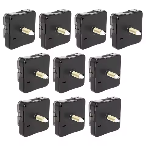 10 Sets Clock Movement Mute Silent Mechanism Plastic 5168 S Retro Style Easy Install Wall Clock Part