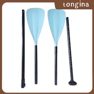 Tongina ไม้พายเรือคายัคแบบพกพาใบพายบอร์ดยืนพาย4ส่วนพายเรือสำหรับพายเรือคายัคท่องเรือ