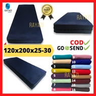 Zipper Bed Sheet / SUPER SINGLE SPRINGBED Mattress Cover Uk. 120x200 Height 25-30cm PLAIN