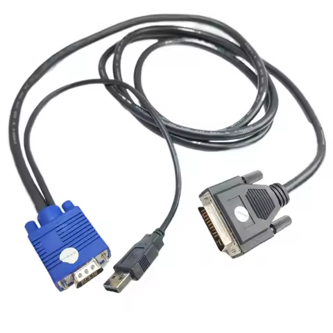 DVI M1-DA 30+5 Pin to 15Pin VGA + USB Computer Video Cable For LP70/120/330/335/340/350/500/530/650 