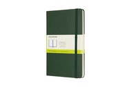 Moleskine สมุดบันทึก สมุดโน๊ต  ปกแข็ง สีเขียวเข้ม ขนาดใหญ่ 13x21 ซม Classic Notebook Myrtle Green Large hard cover