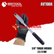 PROMO- BRITOOL AVT 100 A KUNCI TORSI 3/8" 2.5 - 11NM TORQUE WRENCH AVT100