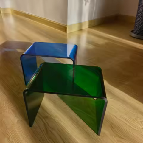 Fashion Minimalist Small Bench Color Transparent Acrylic Shoe Changer Stool Multifunctional Shelf At