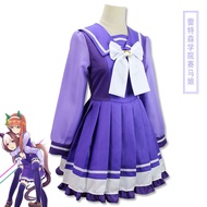 Jockey Girl Cos Costume Mejiro McQueen Cosplay Uniform Female Tereson Academy Winter School Uniform