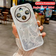 Redmi 14C 2024 Glitter Feather Pattern Silicone Soft Casing For Redmi 14C Redmi14C 14 C C14 4G 5G 20