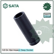 SOCKET 345417 1/2" DR. 6 PT METRIC DEEP IMPACT SOCKETS 24MM SATA