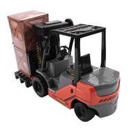 1:22 Scale Lnertial Forklift Friction Fork Lift with Pallet Cargo Warehouse Truck Vehicle Model Toy 