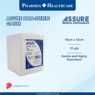 ASSURE Gauze Swab Non-Sterile (10cm x 10cm x 12-Ply) 100'S/Pkt
