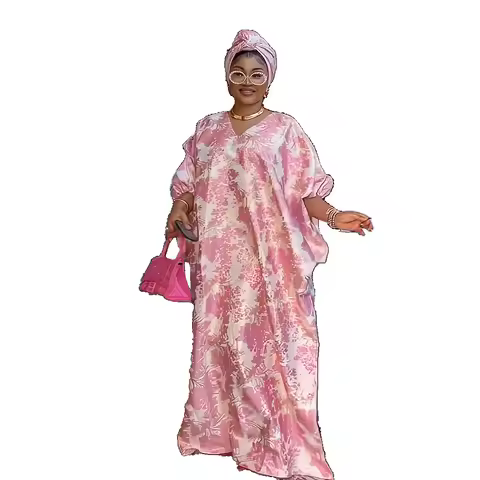 African Dresses for Women 2024 Muslim Fashion Boubou Dashiki Traditional Africa Clothes Ankara Outfi