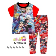 AILUBEE BEYBLADE A1101A READY STOCK  Baju Tidur Boy Fashion Set Wear Baju Tidur Budak Lelaki Pyjamas