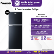PANASONIC NR-TV341 325L INVERTER ENERGY SAVING 2-DOOR TOP FREEZER REFRIGERATOR NR-TV341BPKM WAH LEE