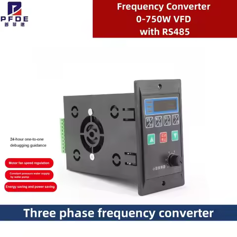 Frequency Converter 750W VFD Single Phase 220V Input 3 Phase 220V Output RS485 Inverter for Ac 3 Pha