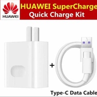 สายชาร์จhuawei +หัวชาร์จเร็ว Huawei 22.5W SuperCharge Adaptive Fast Charger Wall Adapter + 5A Type-C Cable For Huawei P30 / Mate 20 PRO / Nova 5