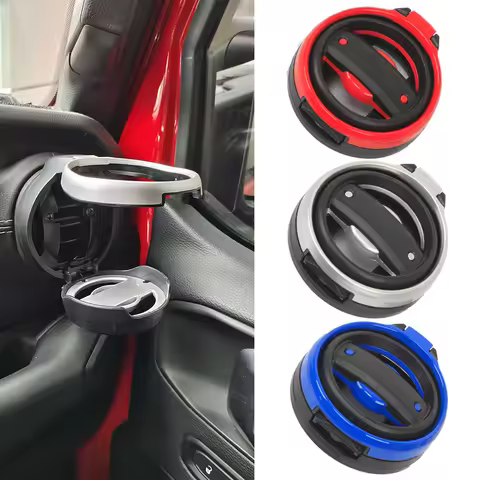 Car Air Vent Drink Cup Bottle Holder For Jeep Wrangler JK JL 2007-2023+ Air Outlet Water Cup Holder 