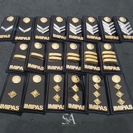 Latest Kemenimipas Pdh Rank Insignia Group 2a/2b/2c/2d/3a/3b/3c 3d/4A/4b Mika Lis Embroidery Timb