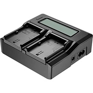 Dual Digital Charger with LCD Display for LP-E6, FW50, FZ100, AND battery NP-F970/770/550 dll
