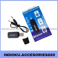 Ck-02 Packing Dus Usb Bluetooth Music + Kabel Audio Receiver Mobil