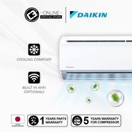 (WEST) Daikin FTV Series (3.0HP) Aircond - Non Inverter Wall Mounted (R32) Air Conditioner