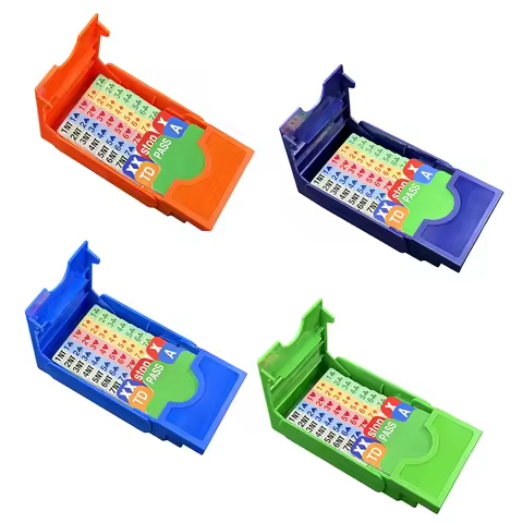 Set of 4 Different Color Choice Bridge Playing Cards with Bridge Bidding Box and Bridge Playing Card