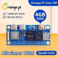 Orange Pi Zero 2W 4GB RAM DDR4 Development Board Allwinner H618 Orange Pi Zero 2 W WiFi-BT Single Bo