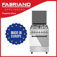 Fabriano Gas Range - F6TS40G2-SSW 60cm 63L Oven Capacity 4 Gas Burner + Gas Oven