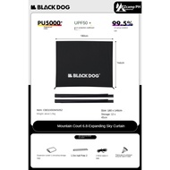 Blackdog MOUNT HAVEN 6.8 Quick Open Semi-Automatic Cabin Style Black Tent Sky Curtain Add-on