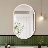 [Discount] High-End Vintage Bathroom Mirror Wall-Mounted Self-Adhesive Washroom Vanity Mirror R Irre
