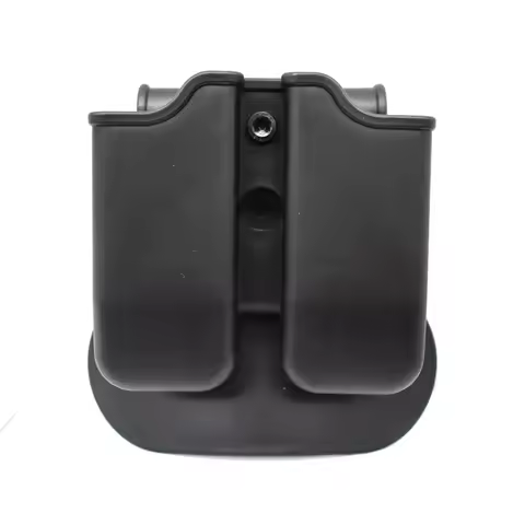 Tactical Pistol Double Magazine Pouch 9mm Mag Holder Carrier for Glock 17 19, M9 92,9mm .40 Cal airs
