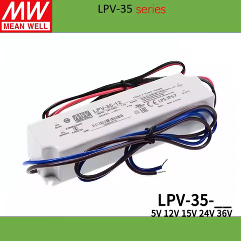 meanwell LED power supply LPV-35 LPV-35-5 | 5V LPV-35-12 | 12V LPV-35-15 | 15V LPV-35-24 | 24V LPV-3