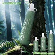 Newboler 150ml 250ml 500ml 750ml TPU Soft Water Bottle Foldable Sports Outdoor Soft Water Bottle For