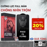 Toughened Poco F5, F5 Pro 5G Meocase full screen anti-peeping | Screen protector for Xiaomi