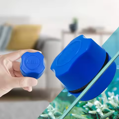 Mini Magnetic Brush Aquarium Fish Tank Brush Clean Glass Window Algae Scraper Clean Sponge Tool Trad