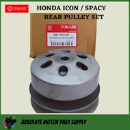 Tokahi Honda Icon / Spacy Rear Pulley Auto Clutch Set + Cover Housing (Pully Belakang)