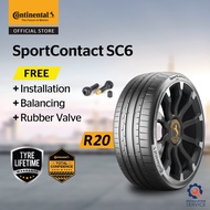 Continental SportContact SC6 R20 265/45 255/40 (with installation)