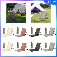 [dolity] Beach Chair with Back Support Foldable Chair Pad Oxford Stadium Chair for Sunbathing Backpacking Hiking Garden Travel