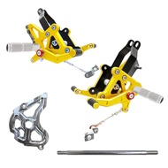 Rapido SYM VF3i Single Racing Footrest With Front Sprocket Cover (Gold)