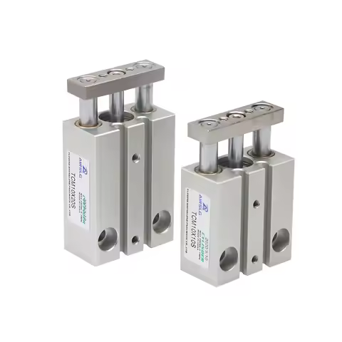 Mini guided pneumatic cylinder guide rod TCM6X5S TCM6X10S TCM6X15S TCM10X5S TCM10X10S 15S TCM10X20S 
