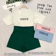 #January3448# 百搭好穿字母T恤上衣l