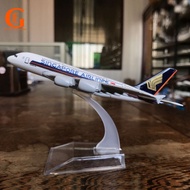 16CM Singapore Airlines A380 Aircraft Model Airbus 380 Diecast Metal Plane Airplane Model Toy