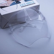 Face Shield Full Face Shield Glass Face Shield Adult Transparent Protective Face shield 面 Ready Stock