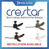 CRESTAR AIRIS 42 INCH BLACK/WHITE/LIGHT WOOD/DARK WOOD 3 BLADE CEILING FAN WITH REMOTE CONTROL