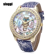 Sloggi Women s Quartz Luminous Night Owl Dial Arabic Dial Scale Clock Scale