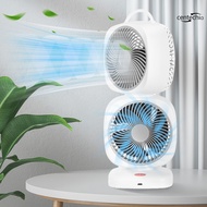 Double Layers Fan For Desktop Durable Adjustables Modes Airs Cooler For Bedroom Living Room
