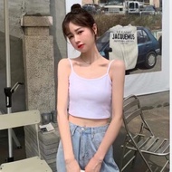 KLA เสื้อกล้ามผู้หญิง ผ้าคออตอล B047 เสื้อซับใน สายเดี่ยว ครึ่งตัว แบบสวม เสื้อกล้าม ผู้หญิง ผ้านิ่ม