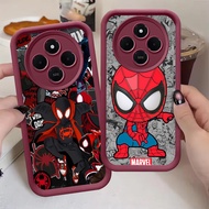 Wine Red Case for Xiaomi Redmi 14C Note 9 POCO C75 M2 Z-17 Spiderman