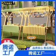 Mobile Stall Flower Cart Display Stand Promotion Foldable Market Display Rack Night Market Cart Shel