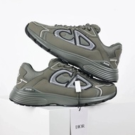 [Zero World Original Product] STONE ISLAND x DIOR DIOR B30 CD Shoes Round Toe Lace-Up Low-Top Sports